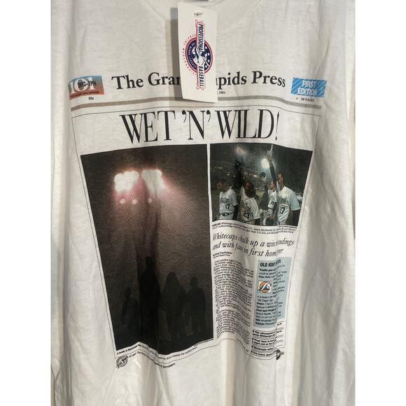 VTG 1994 Grand Rapids Press Whitecaps Wet & Wild Lee T-Shirt Mens XL - Picture 4 of 8